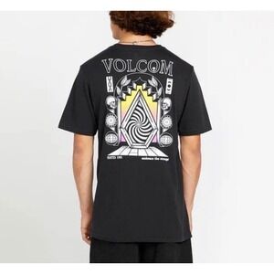 Volcom Gray T-shirt Embrace the Strange Small